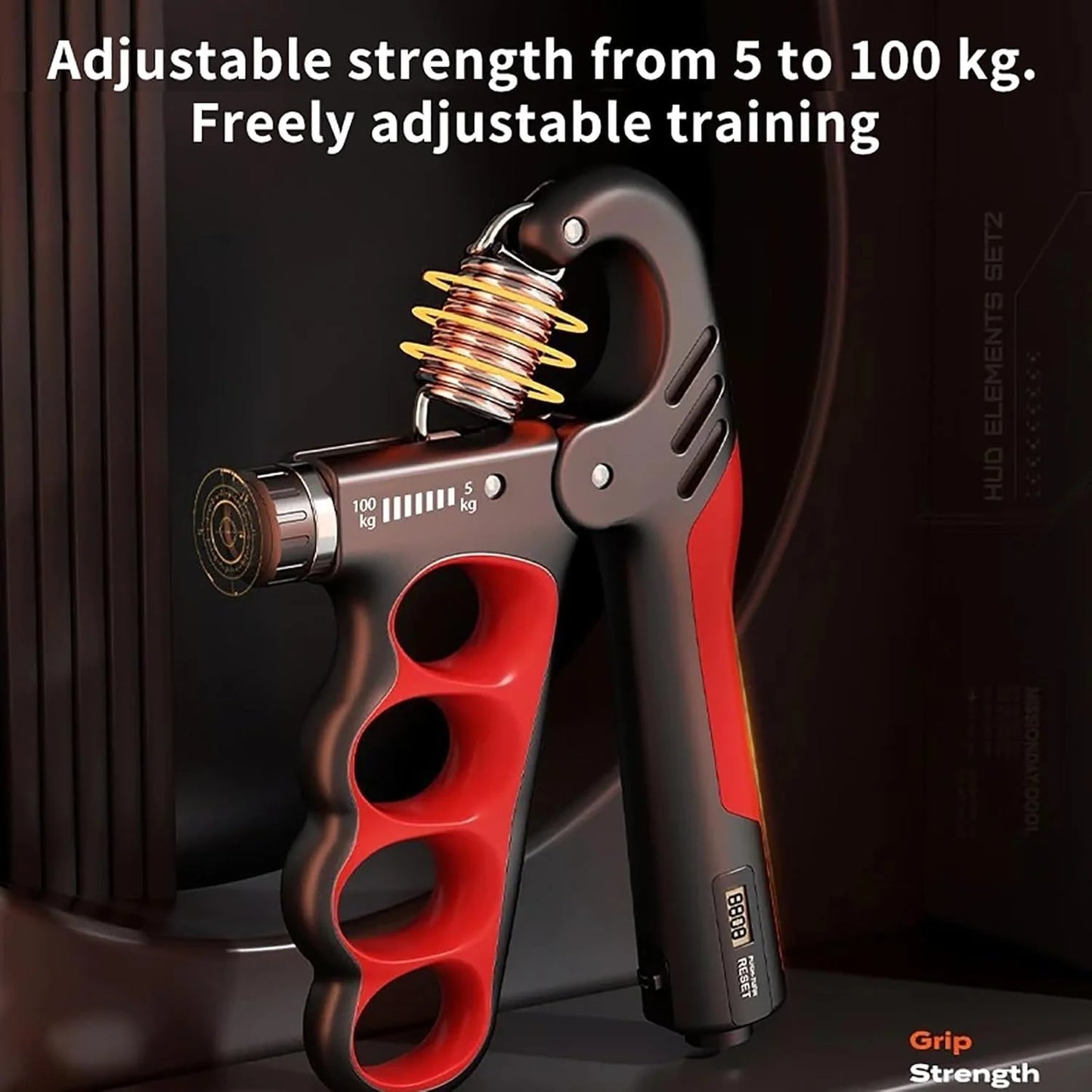 Adjustable Hand Grip Strengthener โ Build Power, Track Progress, Crush Limits