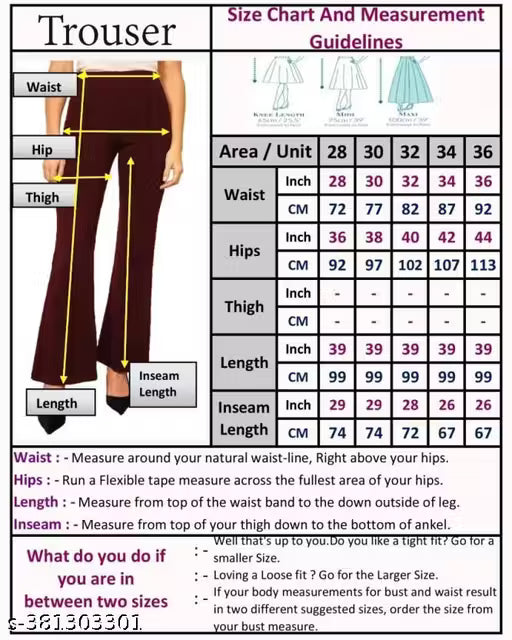 Pack of 2 Women Regular Fit Multicolor Viscose Rayon Trousers
