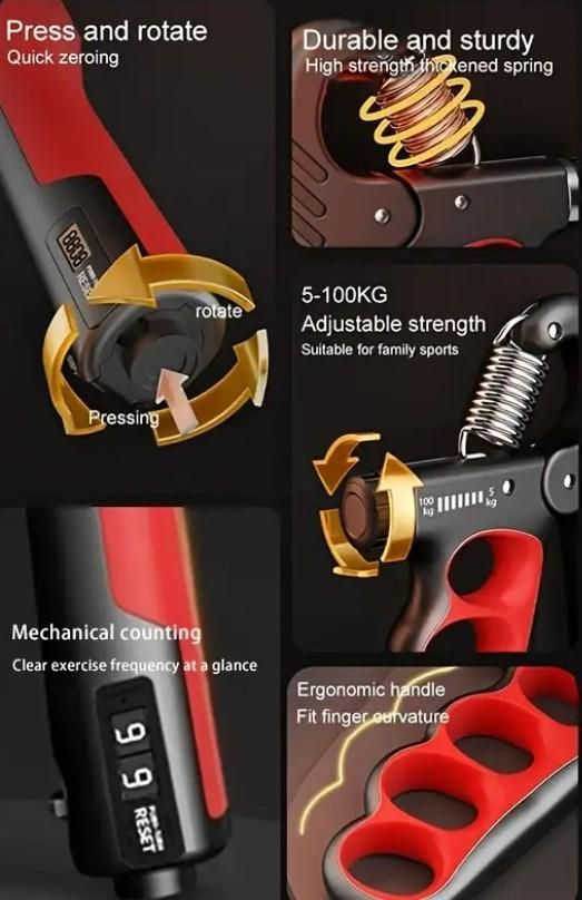 Adjustable Hand Grip Strengthener – Build Power, Track Progress, Crush Limits