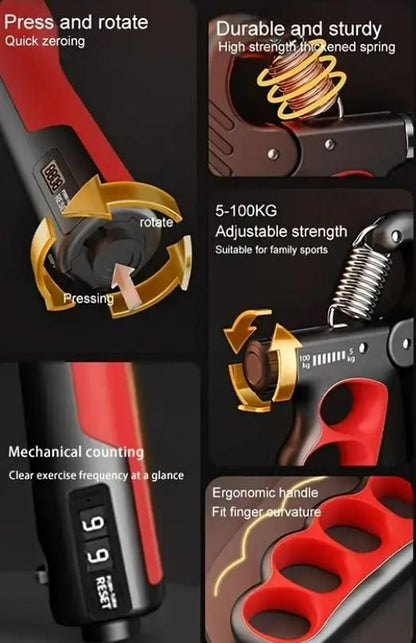 Adjustable Hand Grip Strengthener – Build Power, Track Progress, Crush Limits