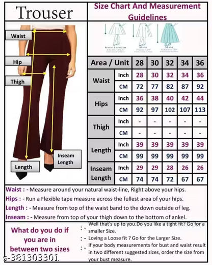 Pack of 2 Women Regular Fit Multicolor Viscose Rayon Trousers