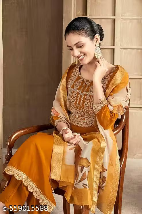 KURTI WITH DUPATTA AND BOTTAMWEAR