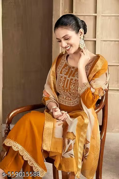 KURTI WITH DUPATTA AND BOTTAMWEAR