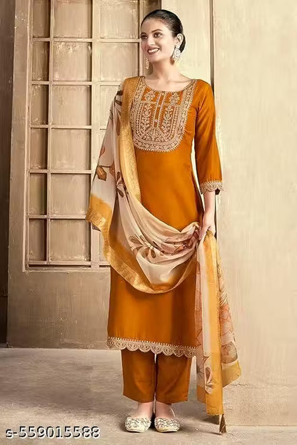 KURTI WITH DUPATTA AND BOTTAMWEAR