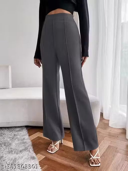 Pack of 2 Women Regular Fit Multicolor Viscose Rayon Trousers